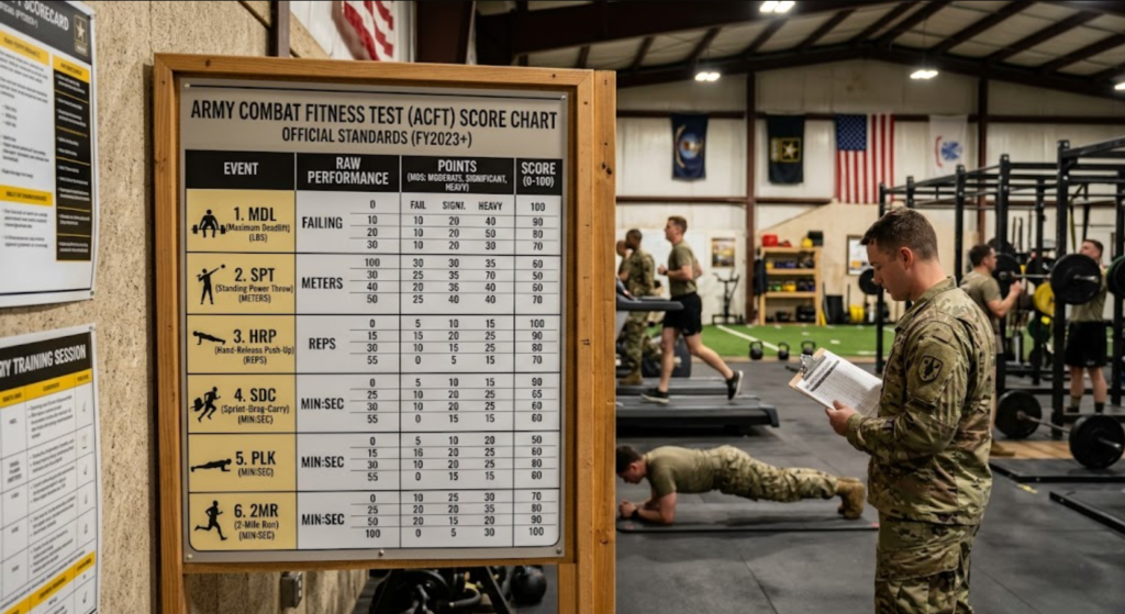 Army ACFT Score Chart: Complete Scoring Guide and Standards army acft score chart